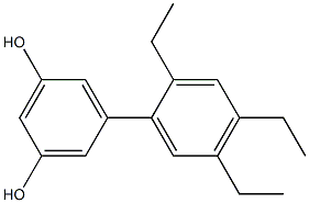 5-(2,4,5-Triethylphenyl)benzene-1,3-diol