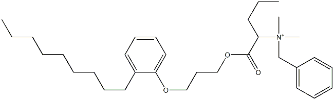 N,N-Dimethyl-N-benzyl-N-[1-[[3-(2-nonylphenyloxy)propyl]oxycarbonyl]butyl]aminium,,结构式