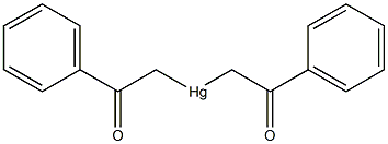 Bis(phenylcarbonylmethyl)mercury(II) 结构式