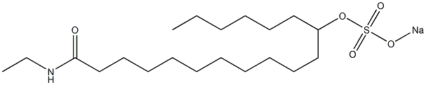 12-(Sodiosulfo)oxy-N-ethyloctadecanamide,,结构式