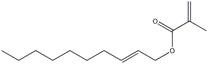 Methacrylic acid (2-decenyl) ester Structure