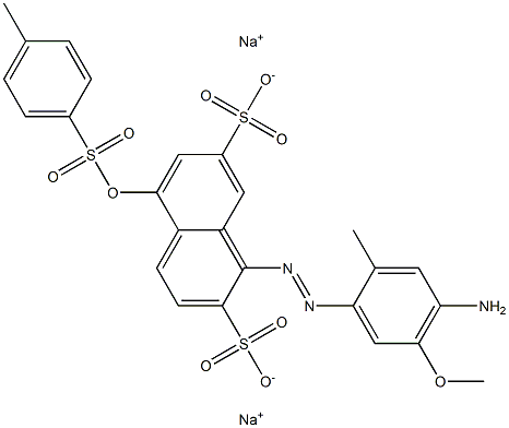 1-(4-Amino-5-methoxy-2-methylphenylazo)-5-tosyloxy-2,7-naphthalenedisulfonic acid disodium salt