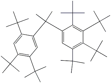 2-(2,3,4,5-Tetra-tert-butylphenyl)-2-(2,4,5-tri-tert-butylphenyl)propane Struktur