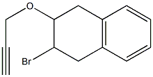 2-Bromo-3-[(2-propyn-1-yl)oxy]tetralin Structure