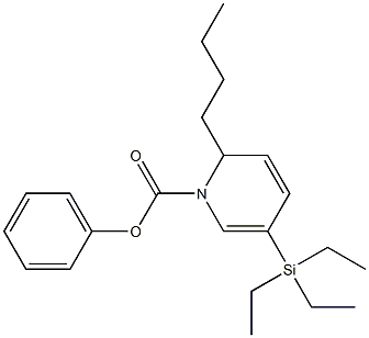  1,2-Dihydro-2-butyl-5-(triethylsilyl)pyridine-1-carboxylic acid phenyl ester