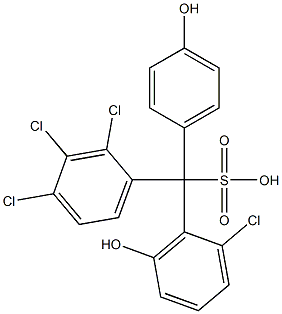 (2-Chloro-6-hydroxyphenyl)(2,3,4-trichlorophenyl)(4-hydroxyphenyl)methanesulfonic acid