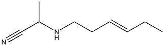 N-(1-Cyanoethyl)-3-hexenylamine Struktur