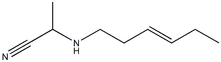 N-(1-Cyanoethyl)-3-hexenylamine Structure