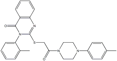 3-(2-Methylphenyl)-2-[[[[4-(4-methylphenyl)piperazin-1-yl]carbonyl]methyl]thio]quinazolin-4(3H)-one