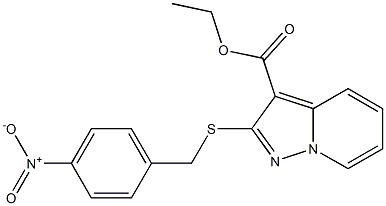 2-[[(4-Nitrophenyl)methyl]thio]pyrazolo[1,5-a]pyridine-3-carboxylic acid ethyl ester Structure