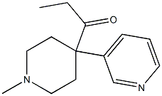 1-Methyl-4-(3-pyridyl)-4-propanoylpiperidine Structure