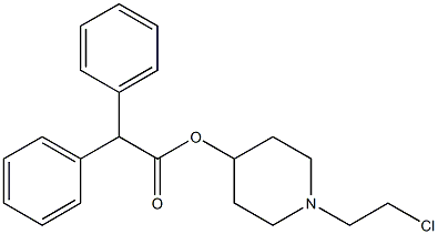 4-Diphenylacetoxy-1-(2-chloroethyl)piperidine