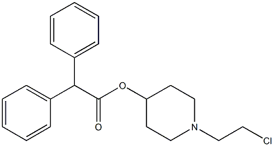 4-Diphenylacetoxy-1-(2-chloroethyl)piperidine Structure