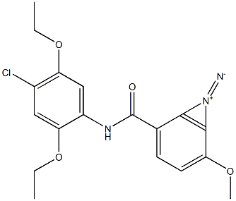 4-Methoxy-2',5'-diethoxy-4'-chlorodiazobenzanilide 结构式