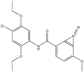 4-Methoxy-2',5'-diethoxy-4'-chlorodiazobenzanilide Structure