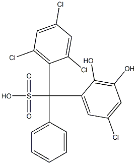 (5-Chloro-2,3-dihydroxyphenyl)(2,4,6-trichlorophenyl)phenylmethanesulfonic acid|