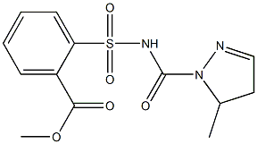 2-[(4,5-Dihydro-5-methyl-1H-pyrazol)-1-ylcarbonylaminosulfonyl]benzoic acid methyl ester