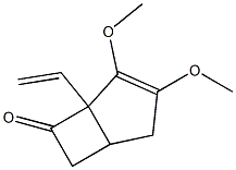 2,3-Dimethoxy-1-ethenylbicyclo[3.2.0]hept-2-en-7-one,,结构式