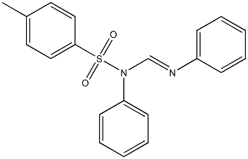 N1-トシル-N1,N2-ジフェニルホルムアミジン 化学構造式