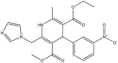 6-(1H-Imidazol-1-ylmethyl)-4-(3-nitrophenyl)-2-methyl-1,4-dihydropyridine-3,5-dicarboxylic acid 3-ethyl 5-methyl ester