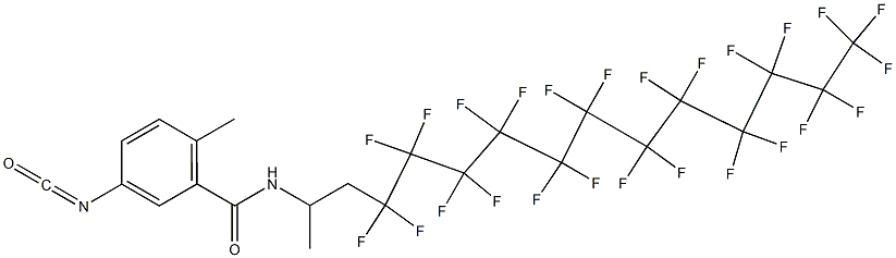 3-Isocyanato-6-methyl-N-[2-(pentacosafluorododecyl)-1-methylethyl]benzamide Structure