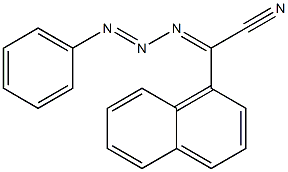 1-Phenyl-3-[(1-naphtyl)cyanomethylene]triazene,,结构式
