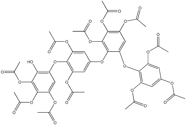 2-[4-(3,4,5-Triacetoxy-6-hydroxyphenoxy)-3,5-diacetoxyphenoxy]-2',3,4,4',5,6'-hexaacetoxydiphenyl ether