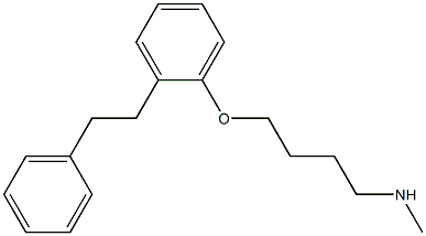 4-[2-(2-Phenylethyl)phenoxy]-N-methylbutan-1-amine Structure