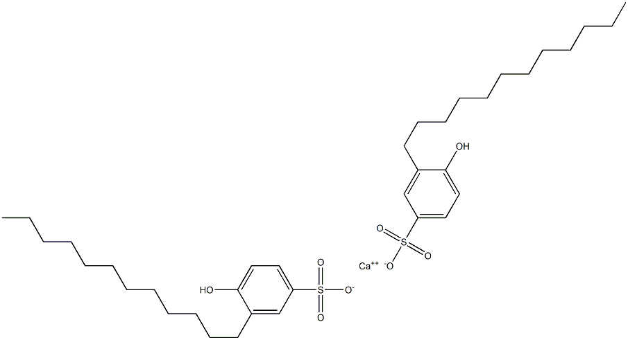 Bis(4-hydroxy-3-dodecylbenzenesulfonic acid)calcium salt Structure