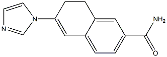 7,8-Dihydro-6-(1H-imidazol-1-yl)naphthalene-2-carboxamide Structure