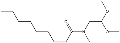 N-(2,2-Dimethoxyethyl)-N-methylnonanamide Structure