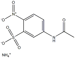 5-Acetylamino-2-nitrobenzenesulfonic acid ammonium salt Struktur