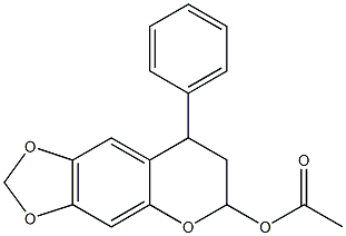 7,8-Dihydro-8-phenyl-6H-1,3-dioxolo[4,5-g][1]benzopyran-6-ol acetate