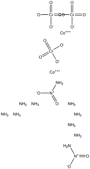 Nitropentamminecobalt(III) chromate Structure