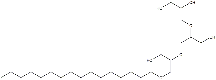 5,8-Bis(hydroxymethyl)-4,7,10-trioxahexacosane-1,2-diol Struktur