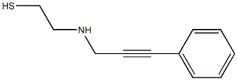 2-(3-Phenyl-2-propynylamino)ethanethiol Structure