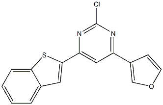 2-Chloro-4-(3-furanyl)-6-(benzo[b]thiophen-2-yl)pyrimidine