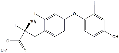 (R)-2-Amino-3-[4-(4-hydroxy-2-iodophenoxy)-2-iodophenyl]-2-iodopropanoic acid sodium salt|