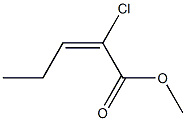 (E)-2-Chloro-2-pentenoic acid methyl ester