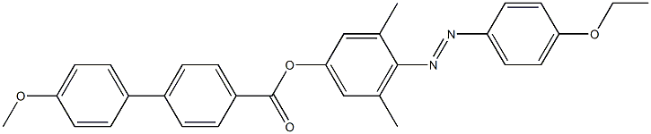 4-(4-Methoxyphenyl)benzoic acid 4-[(4-ethoxyphenyl)azo]-3,5-dimethylphenyl ester