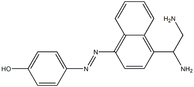 2-Amino-1-[4-(4-hydroxyphenylazo)-1-naphthalenyl]ethanamine Structure