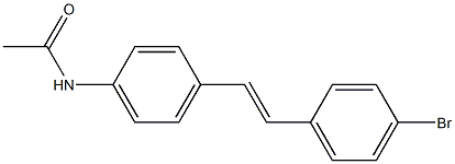 4'-[(E)-p-Bromostyryl]acetanilide Struktur