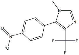 1-Methyl-4-(trifluoromethyl)-5-(4-nitrophenyl)-1H-imidazole Structure