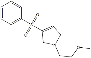 1-(2-Methoxyethyl)-2,5-dihydro-3-phenylsulfonyl-1H-pyrrole Structure