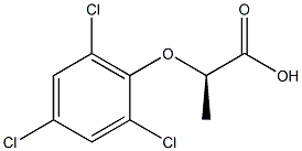 [R,(+)]-2-(2,4,6-Trichlorophenoxy)propionic acid Structure