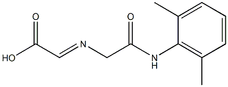 [[[(2,6-Dimethylphenyl)carbamoyl]methyl]imino]acetic acid,,结构式