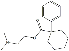 1-Phenylcyclohexanecarboxylic acid 2-(dimethylamino)ethyl ester Struktur