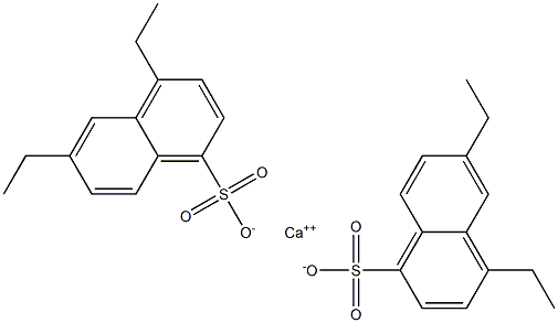 Bis(4,6-diethyl-1-naphthalenesulfonic acid)calcium salt Structure