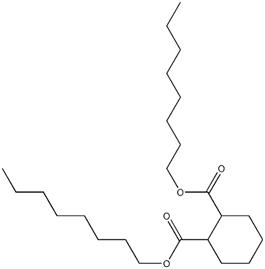 1,2-Cyclohexanedicarboxylic acid dioctyl ester 结构式