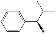 (+)-[(R)-1-ブロモ-2-メチルプロピル]ベンゼン 化学構造式